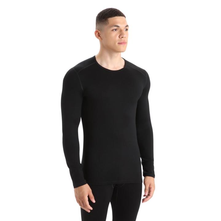 Merino 260 Tech LS Crewe Thermoshirt Heren Black M