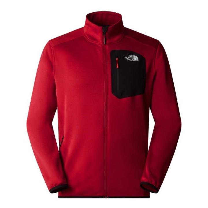 Crest Fz Fleece Heren Garnet Red - TNF Black M