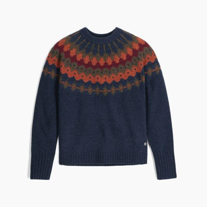 Rockcraft Wool Crew Sweater Dames Naval Htr Snowcreek Pt L