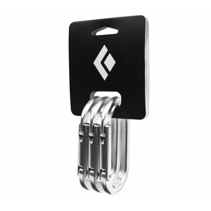 Oval Keylock 3 Pack Carabine Polished All Sizes