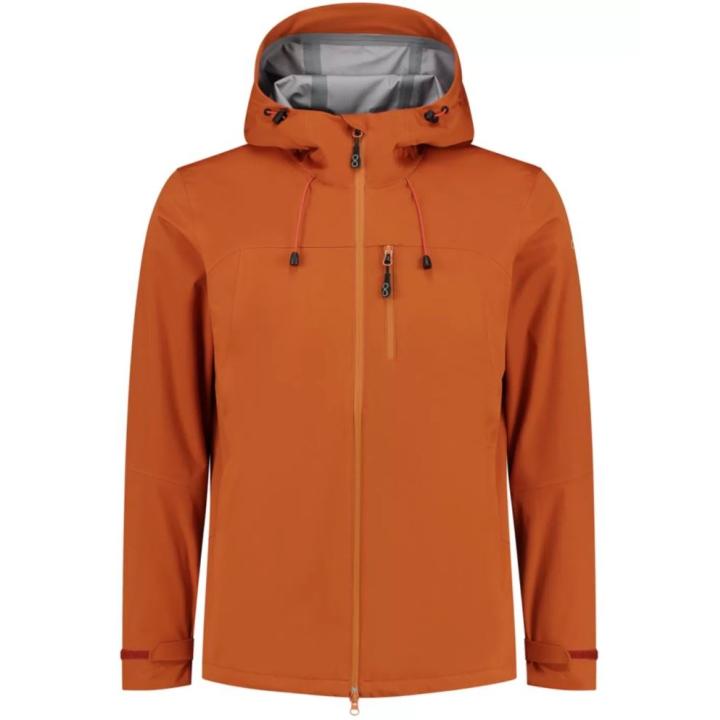 M Virga Shell Rainjacket Heren Regenjas Rust M