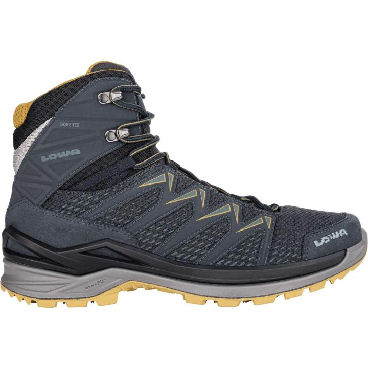 Innox Pro Gtx Mid Heren Hoge Wandelschoen Steel Blue/Mustard 7,5