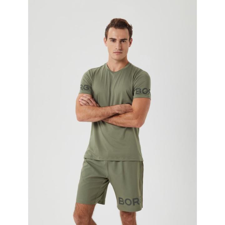 Borg T-Shirt Heren Deep Lichen Green M
