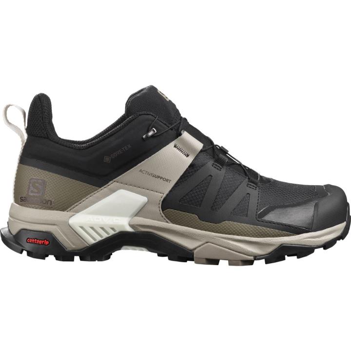 X Ultra 4 Gtx Heren Lage Wandelschoen Black/Vintage Khaki/Vanilla Ice 10