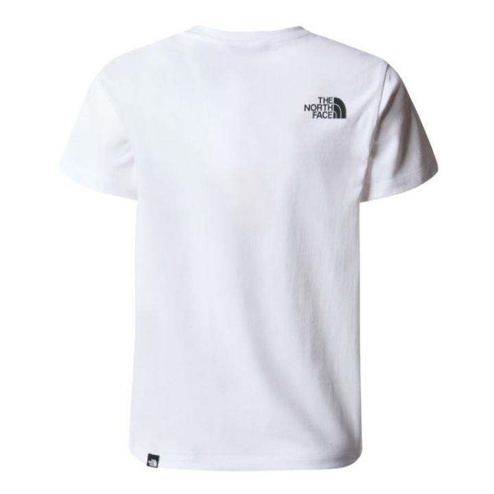 S/S Easy T-Shirt Kinderen TNF White - Asphalt Grey XL