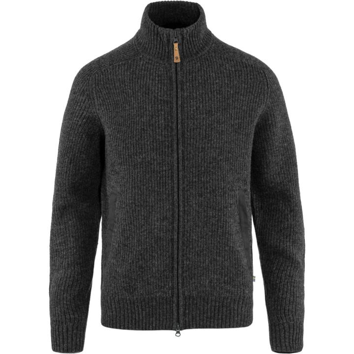 Övik Zip Cardigan Knit Vest Heren Dark Grey M