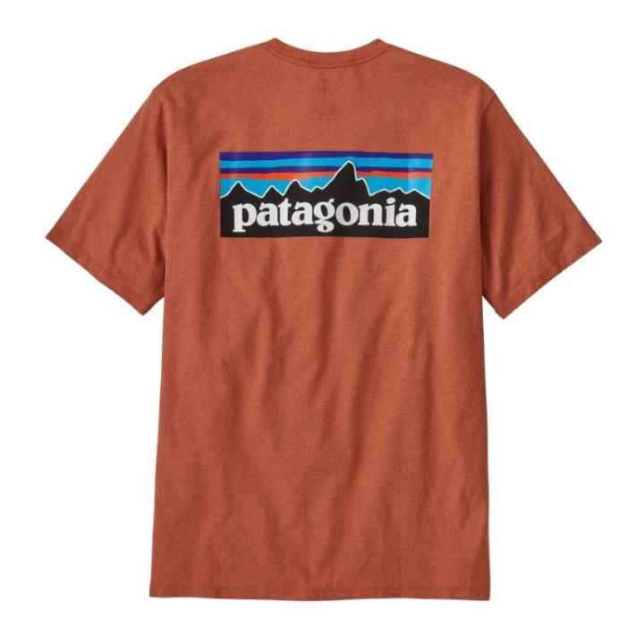 P-6 Logo Responsibili-Tee T-Shirt Heren Redtail Rust S