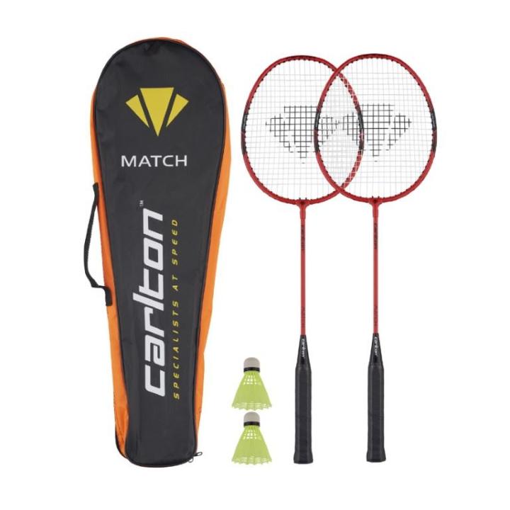 Badminton Match 2 Player Set G3 Tennisracket Red Set
