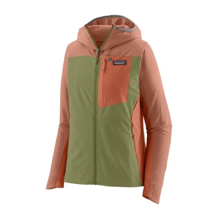 R1 Crossstrata Hoody Fleece Dames Buckhorn Green S