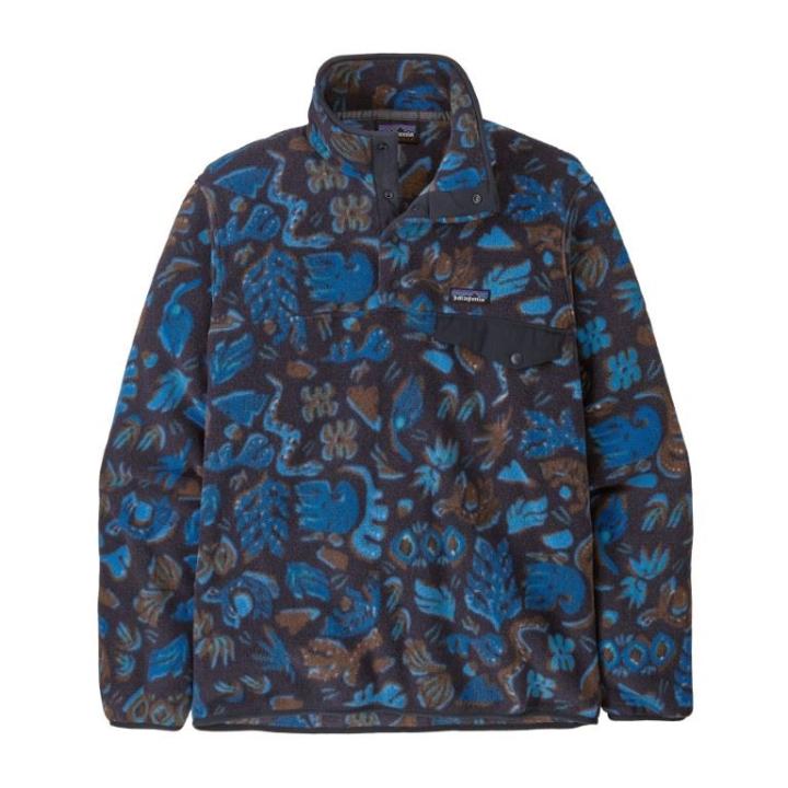 Lw Synch Snap-T Fleece Heren Across Oceans: Pitch Blue L