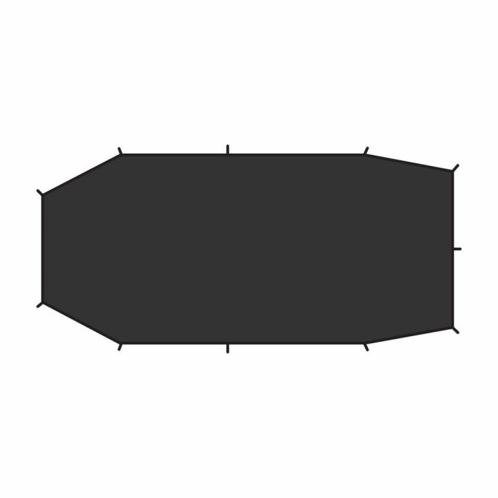 Shape 2 Footprint Tentgrondzeil Black OneSize