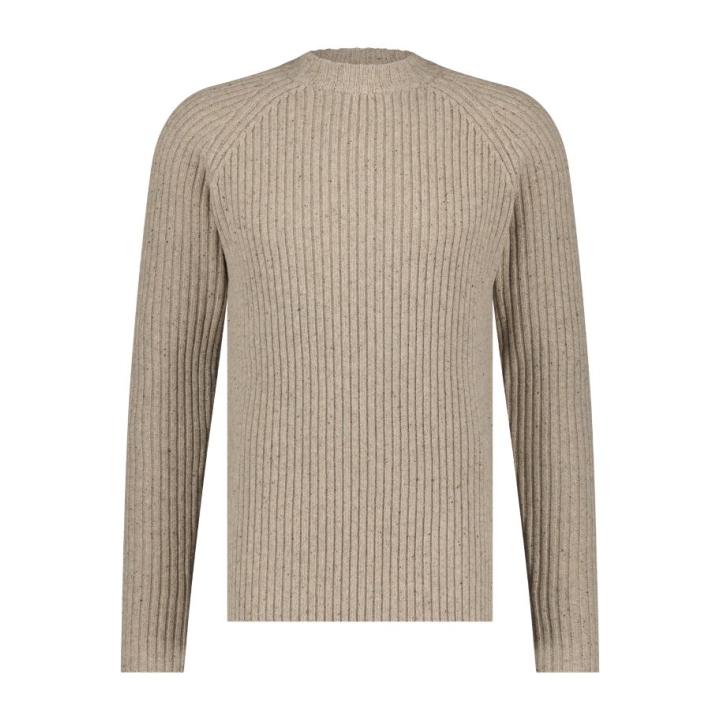 Rockcraft Wool Crew Sweater Heren Sandstone Htr XL