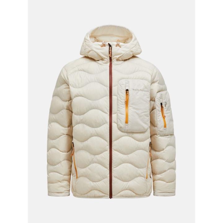 Helium Utility Down Hood Isolatiejas Heren Sand Fog/Vintage White XL