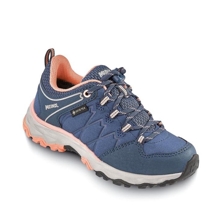 Ontario Junior Gtx Kinder Lage Wandelschoen Jeans/Lachs 32