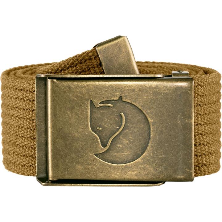 Canvas Brass Belt Riem Buckwheat Brown OneSize