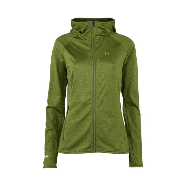 Peach Hoodie Dames Fleece Avocado Green 36