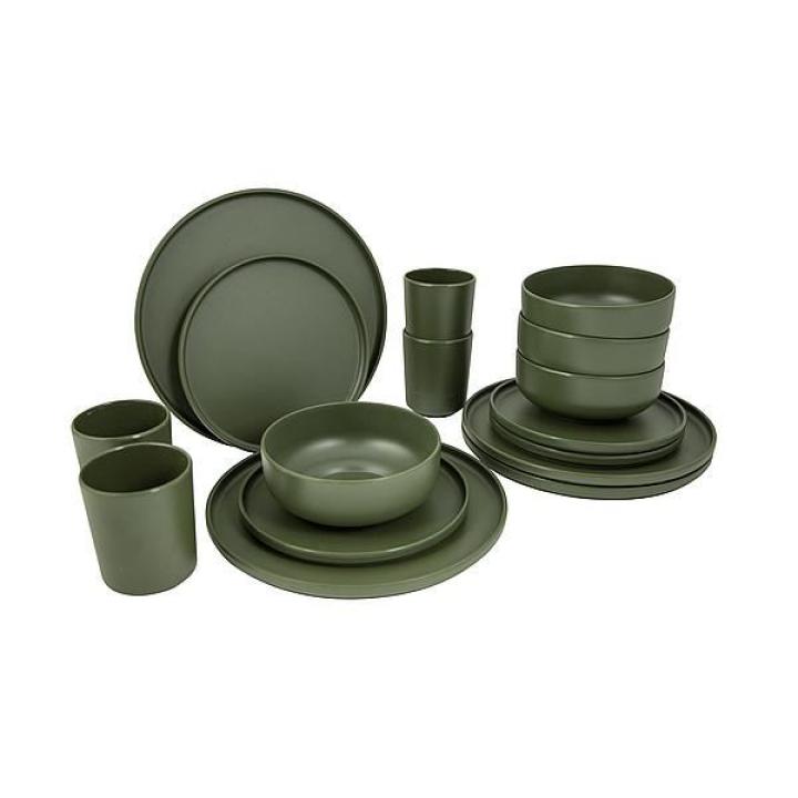 Ind Patom M. 16Dlg Servies Groen