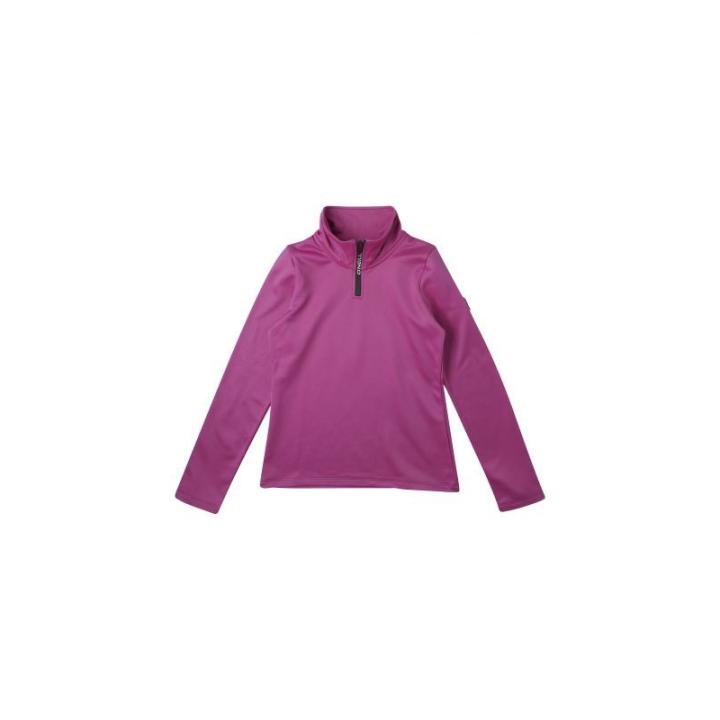 Solid Half Zip Pully Kinderen Fuchia Red 176