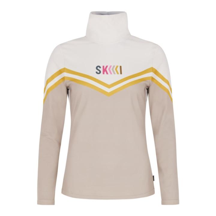 Prtmerci 1/4 Zip Pully Dames BambooBeige M/38