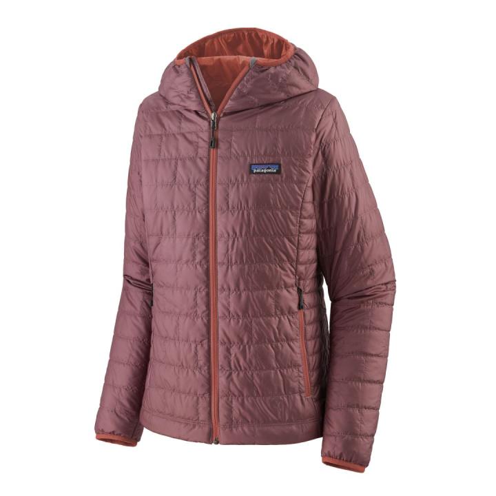 Nano Puff Hoody Dames Isolatiejas Evening Mauve XL