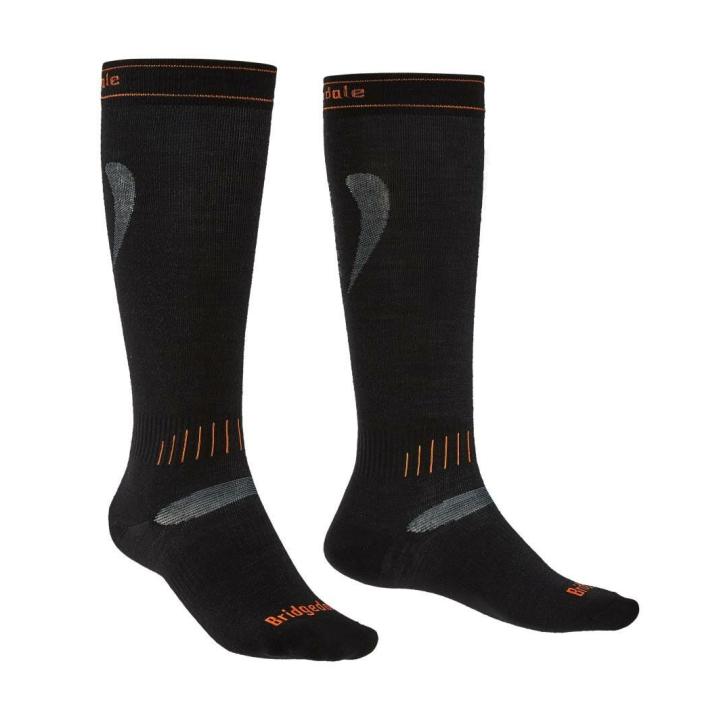 Ski Ultra Fit Merino Performance Over Calf Skisok Black/Orange S 36-39
