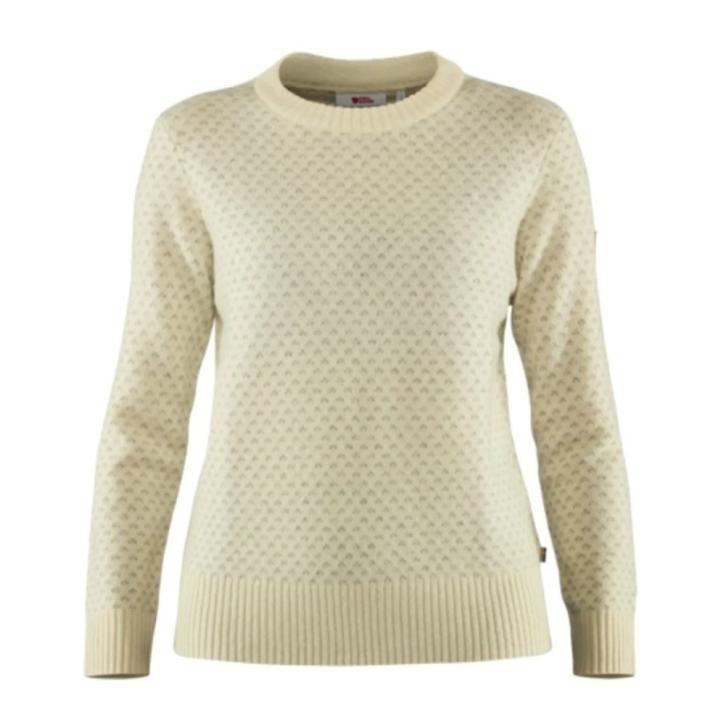 Övik Nordic Sweater W Trui Dames Chalk White L