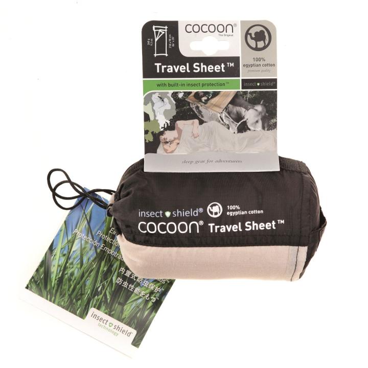 Travel Sheet Xl Insect Shield Egypt Cotton Lakenzak