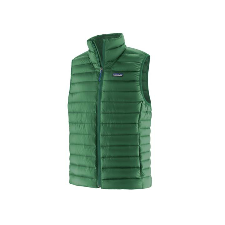 Down Sweater Vest Heren Gather Green M