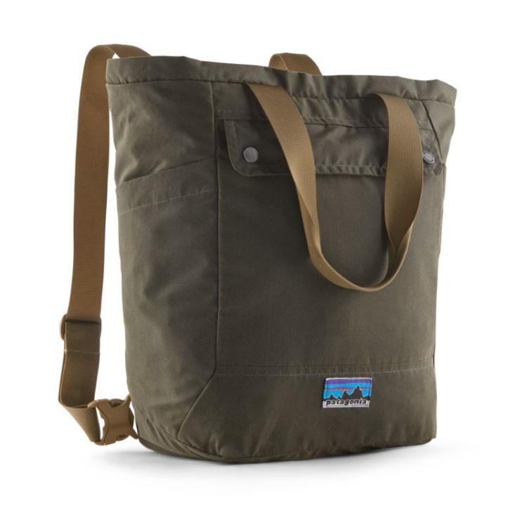 Waxed Canvas Tote Schoudertas Basin Green 27L