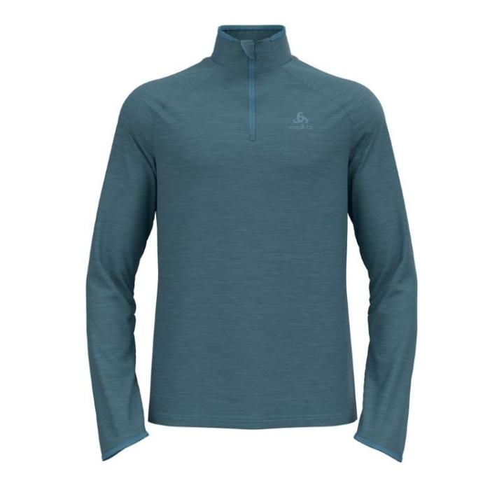 Essential Thermal LS 1/2 Zip Hardloop Top Heren Provincial Blue Melange XL