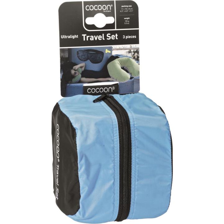 Travelset Ultralight, 3 Pieces, Light Blue Kussen