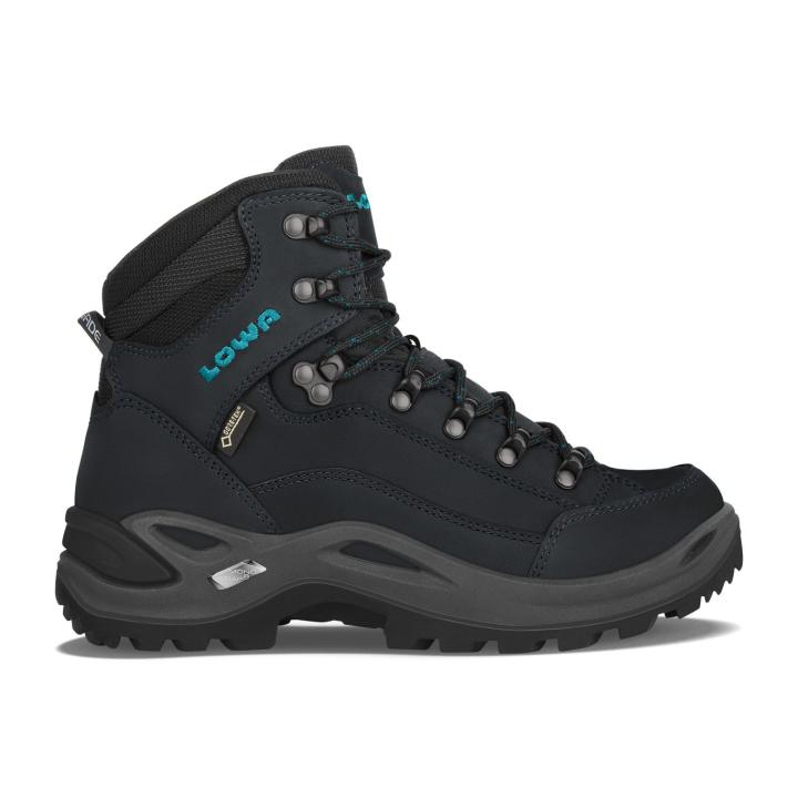 Renegade Gtx Mid Dames Hoge Wandelschoen Asphalt/Turquoise 9,5/44