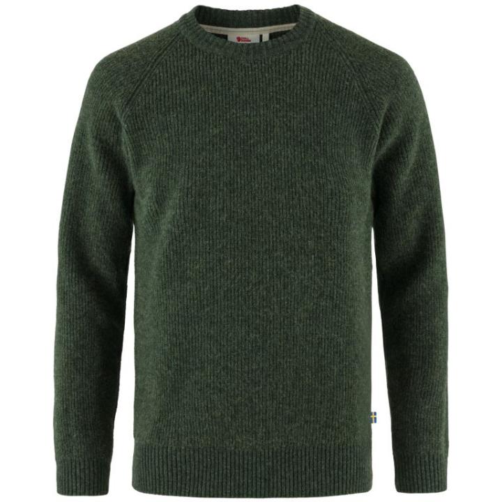 Övik Rib Sweater Heren Deep Forest M