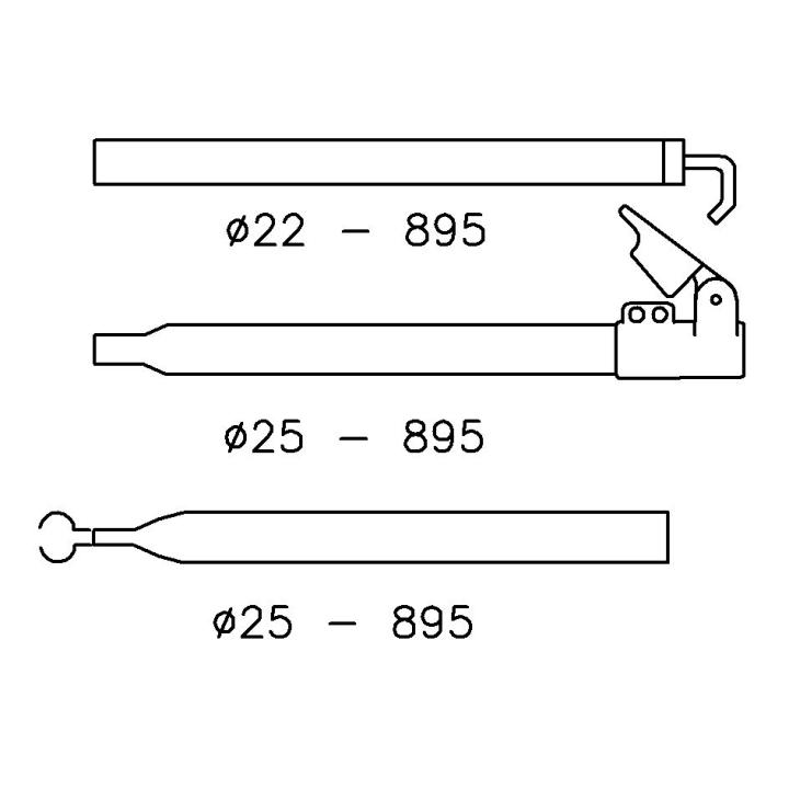 Zak Extra Dakligger 25/22 Mm170 260 Cm+Qg:Al Tentstok