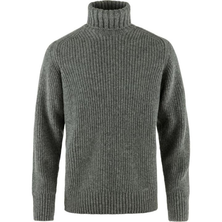 Övik Roller Neck Sweater Heren Grey-Melange XL