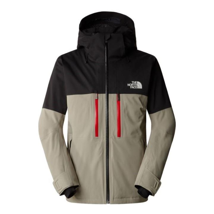 Chakal Wintersportjas Heren Clay Grey - TNF Black S