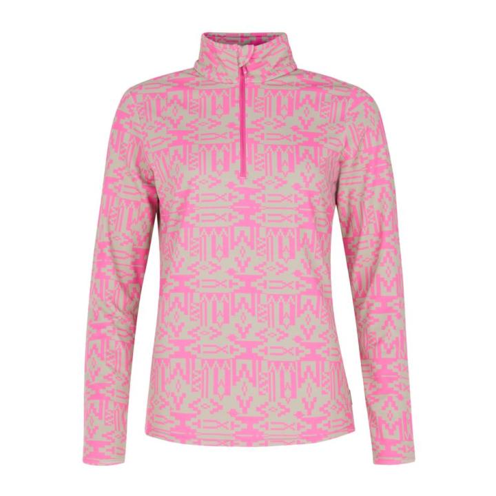 Prtkacey 1/4 Zip Pully Dames Foxy Pink S/36