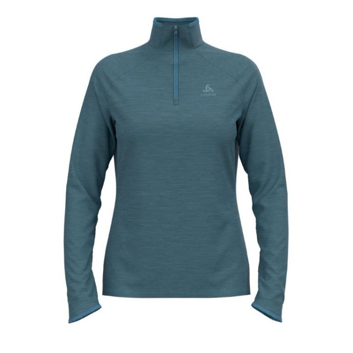 Essential Thermal LS 1/2 Zip Hardloop Top Dames Provincial Blue Melange L