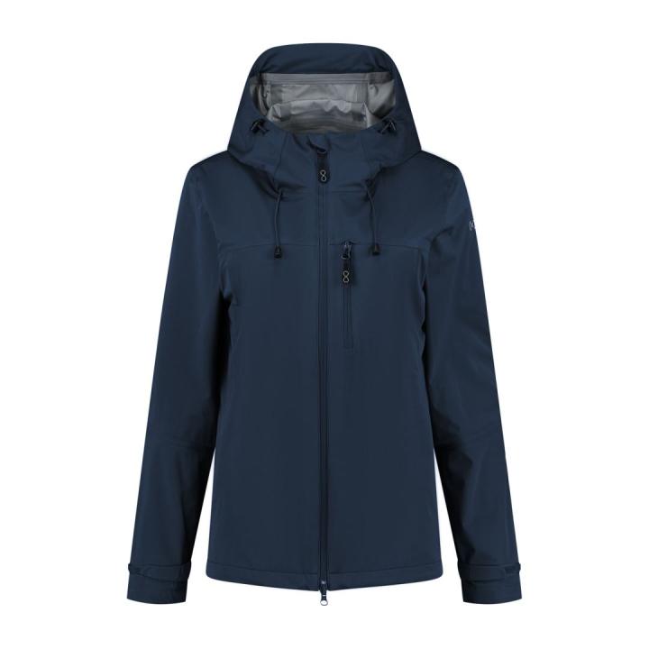 W Virga Shell Rainjacket Dames Regenjas Dress Blue S