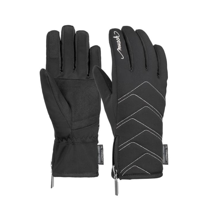 Loredana Touch-Tec Dames Handschoen Black /Silver 6,5