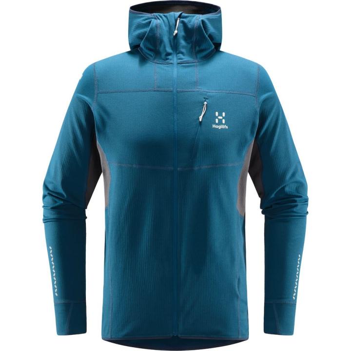 L.I.M. Mid Comp Hood Heren Fleece Deep Ocean/Magnetite S
