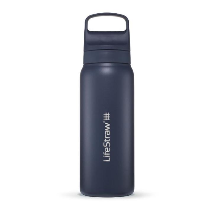 Go 2.0 Rvs Waterfilter 700Ml Drinkfles Aegean Sea Blue 700ml