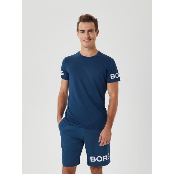 Borg T-Shirt Heren Blue Wing Teal M