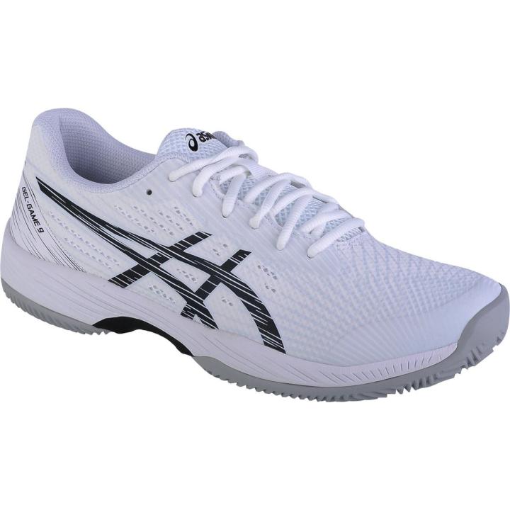 Gel-Game 9 Clay/Oc Tennisschoen Heren White/Black 10,5