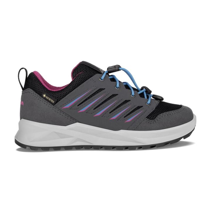 Axos Gtx Lo Junior Kinder Lage Wandelschoen Graphite-Fuchsia 25
