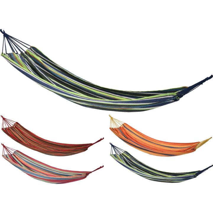 Hangmat 200X100Cm 4Ass Streep Hangmat
