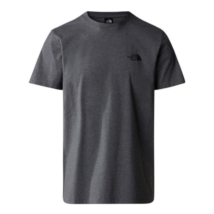 S/S Simple Dome T-Shirt Heren TNF Medium Grey Heather L