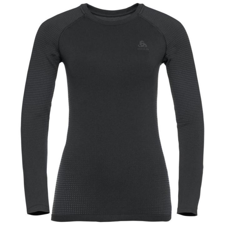 Performance Warm Eco LS Thermoshirt Dames Black - Odlo Graphite Grey S