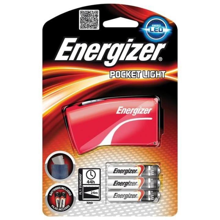 Zaklamp Pocket Light 3Xaaa Rood OS
