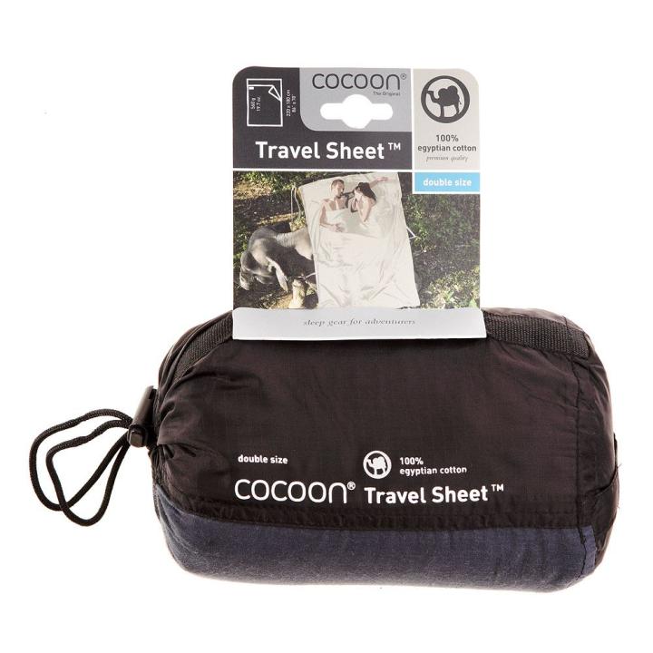 Travelsheet Insectshield Doublesize, Elephant Grey Lakenzak